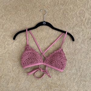 Target pink bikini top